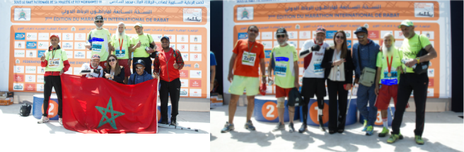Rabat International Marathon: The Rahal Group of “old people”, over 80 years old, a real example for today’s young people
