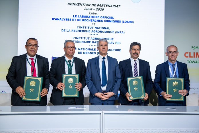 SIAM 2024: Signature of agreement between LOARC and INRA, IAV HII and ENAM