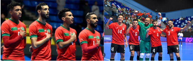 Tomorrow, 1/2 CAN-FUTSAL Finals: Morocco and Egypt favorites.  Program.