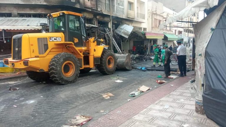 A huge fire affects Caesarea in the town of Berrechid “Tyre”