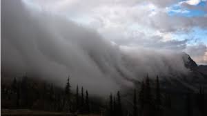 Weather: Low clouds and foggy formations