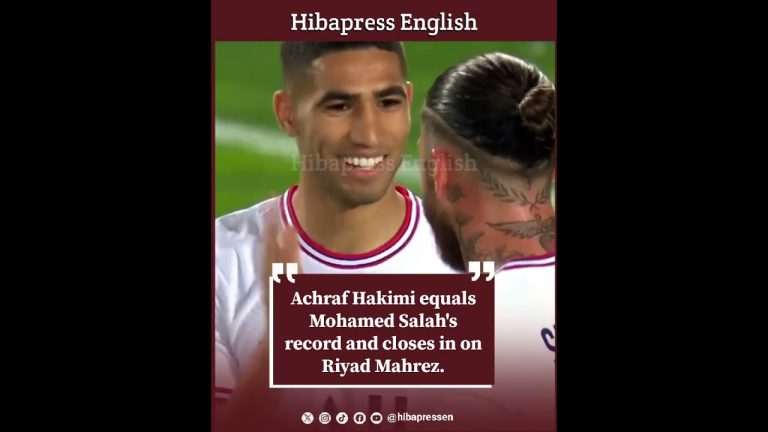 Achraf Hakimi equals Mohamed Salah's record and closes in on Riyad Mahrez.