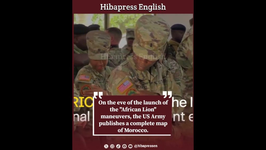 "African Lion"  the US Army publishes a complete map of Morocco.