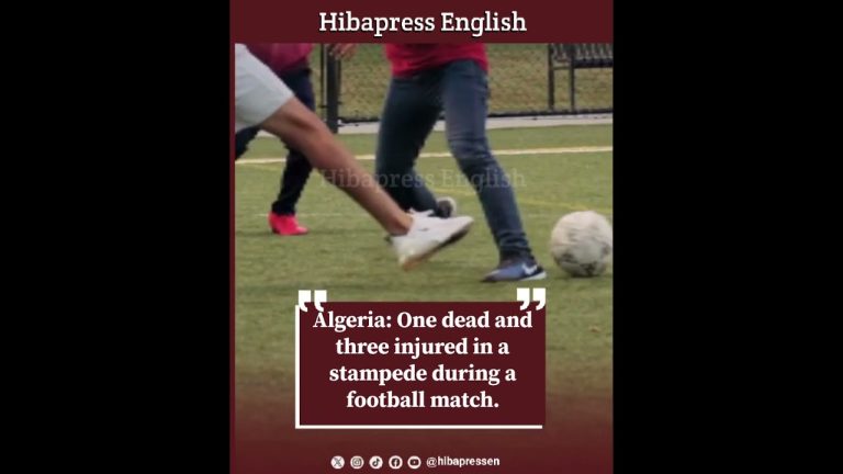 Algeria: One dead and three injured in a stampede during a football match.