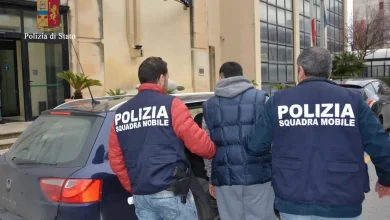 An Italian police officer is treacherously stabbed by a Moroccan immigrant