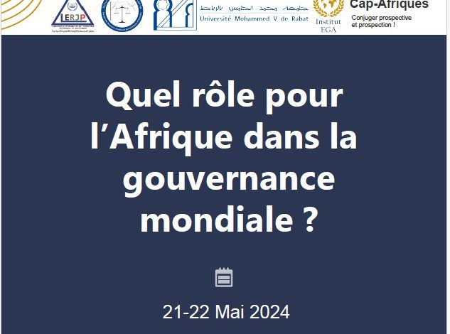 Mohammed V University in Rabat: International conference on the role of Africa in global governance