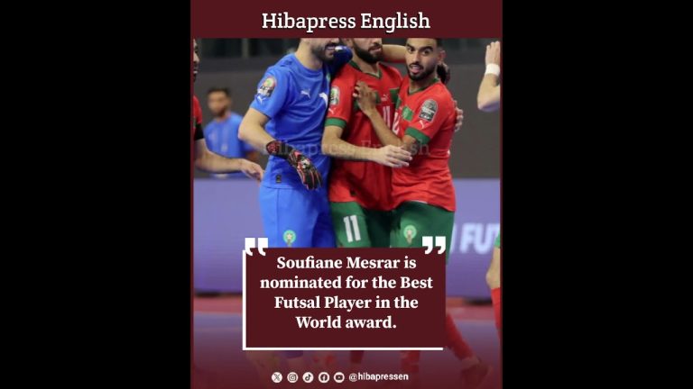 Soufiane Mesrar is nominated for the Best Futsal Player in the World award.