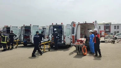 Syrian nationality.  Al-Jadida Hospital receives the body of the first person killed in the explosion of an Ethiopian ship