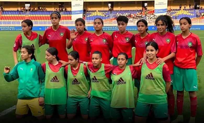 Tanzania /. The Morocco U15 women's national school football team qualified for the semi-finals of the African Championship.