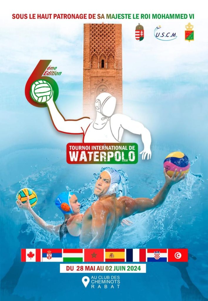 Tomorrow, start of the 6th edition of the International Water Polo Tournament in the city of Rabat: Promote Water Polo through the training of Coaches, at a time when women will be present at all levels