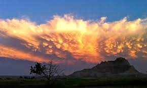 Weather: Partly cloudy skies