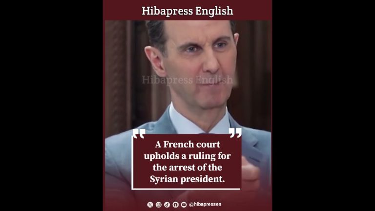 A French court upholds a ruling for the arrest of the Syrian president.