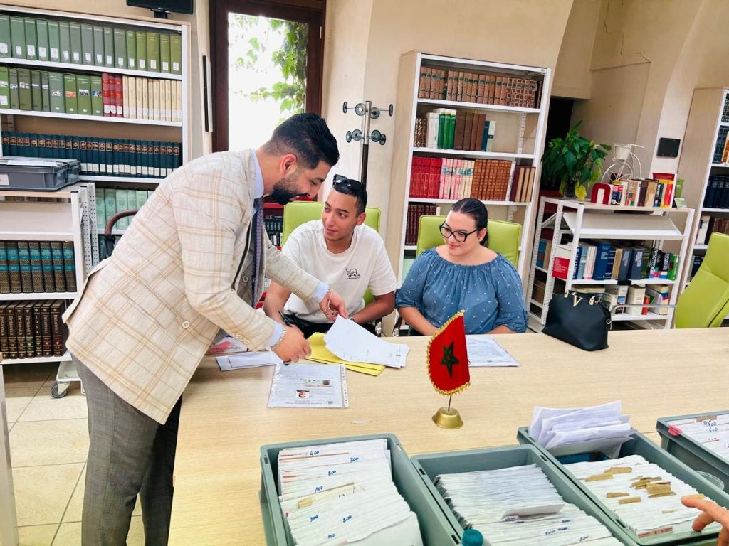 A mobile consulate manages Moroccan affairs in Latiano, southern Italy