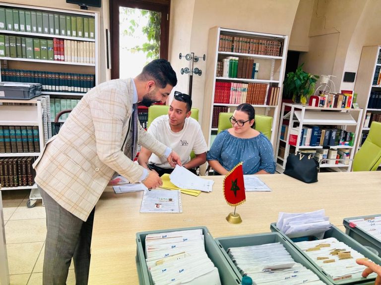 A mobile consulate manages Moroccan affairs in Latiano, southern Italy