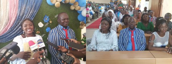 Collective wedding ceremony at the National School of Administration and Judiciary. A unique initiative that only takes place in Burkina Faso and nowhere else. Morocco must follow suit