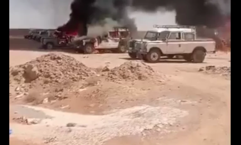 Tindouf Camp in Turmoil: Cars and Headquarters of the "Police" Set on Fire in Protest Against the Elimination of Opponents