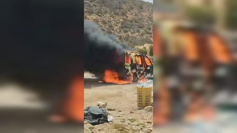 Agadir: Preparing a lunch causes a car fire on Agroud beach