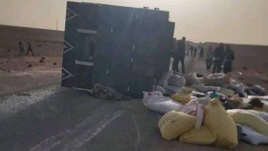 Bouarfa.. An overturned truck leaves one dead and more seriously injured