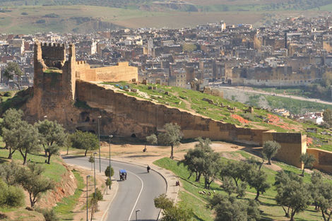 Construction work on a wholesale fish market begins in Fez