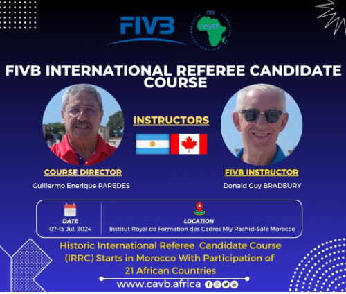 FIVB Referees Commission: CAVB International Referees Course in Morocco