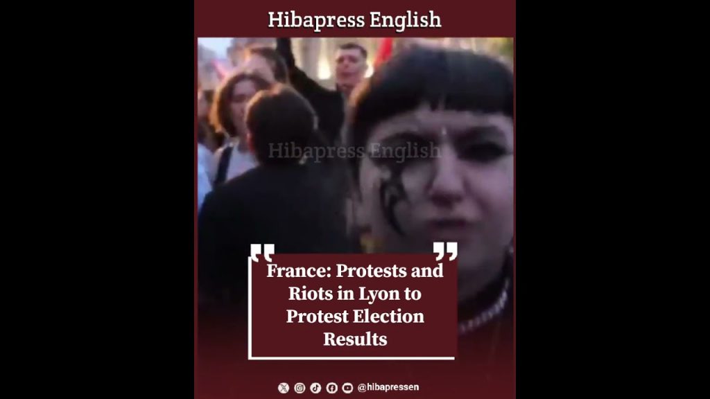 France: Protests and Riots in Lyon to Protest Election Results