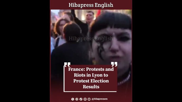 France: Protests and Riots in Lyon to Protest Election Results