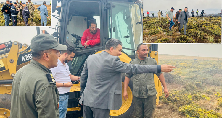 Les autorités d'Ifrane éteignent un incendie qui a détruit 15 hectares de l'usine « Shadida »