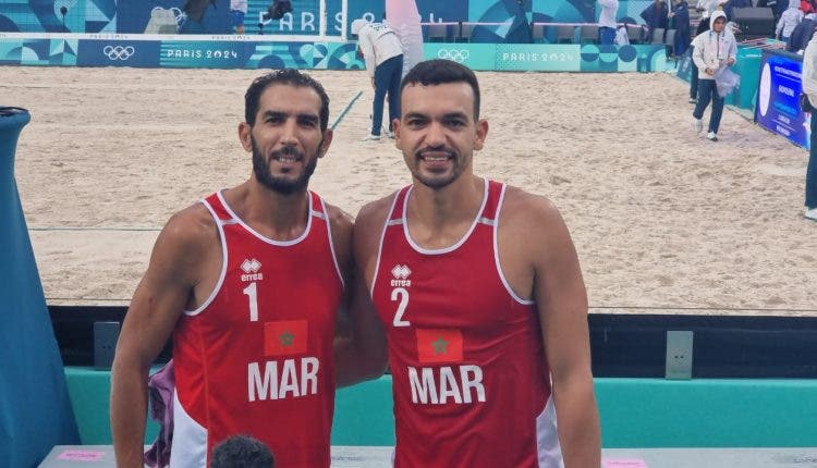 L'équipe marocaine de beach-volley perd contre l'Amérique aux JO de Paris