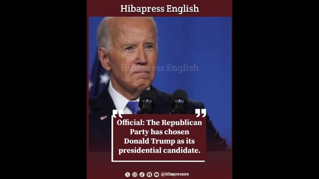 Official: The Republican Party has chosen Donald Trump as its presidential candidate.