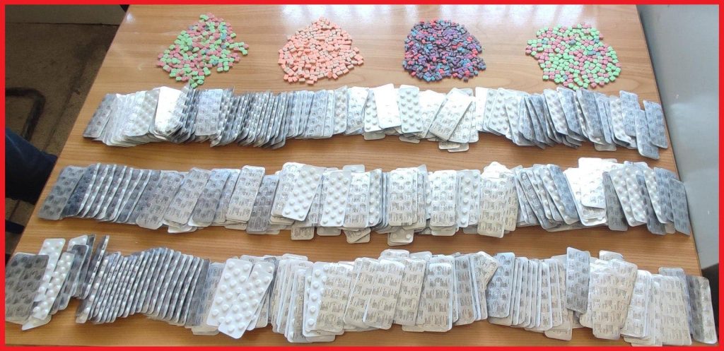 Salé…an attempt to smuggle and distribute 9,983 narcotics tablets was foiled