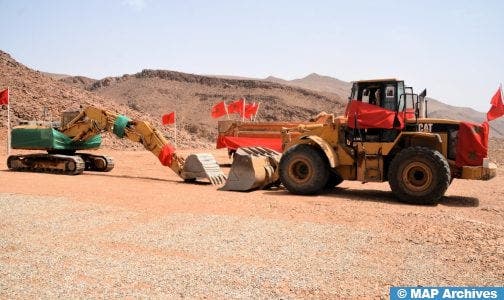 Province de Smara...lancement et inspection d'un groupe de projets de développement