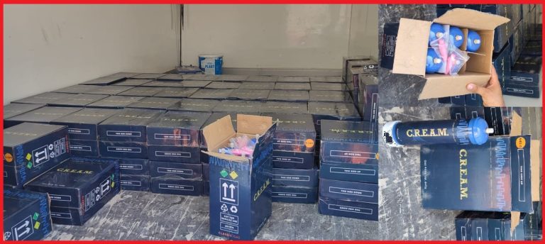 Tangier security arrests two people and seizes 594 packages of “anesthetic gas”