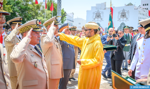 Tétouan.. Le Roi a donné au nouveau régiment d'officiers diplômés le nom de sa défunte mère, Lalla Latifa