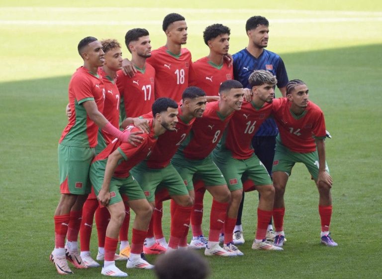 The Moroccan national team beats Iraq (3-0) and qualifies for the quarter-finals of the Paris 2024 Olympic Games.