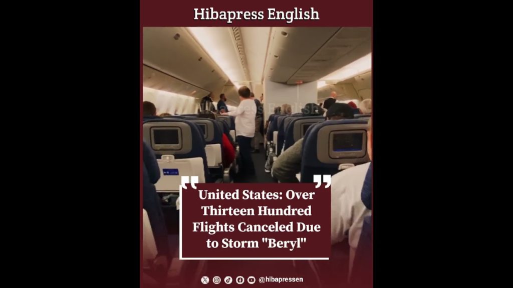 United States: Over Thirteen Hundred Flights Canceled Due to Storm "Beryl"