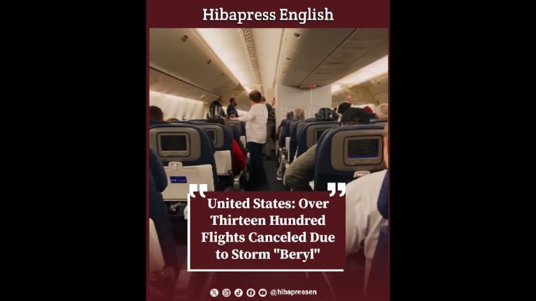 United States: Over Thirteen Hundred Flights Canceled Due to Storm "Beryl"