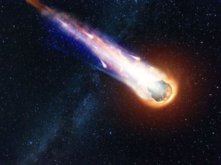 A "meteor" lit up the skies over three regions last Tuesday evening