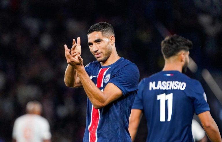 Achraf Hakimi leads Paris to sweep Montpellier 6-0 (video)