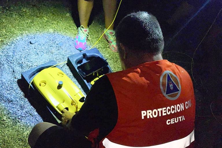 Civil Protection of occupied Ceuta uses "drones" to search for missing persons