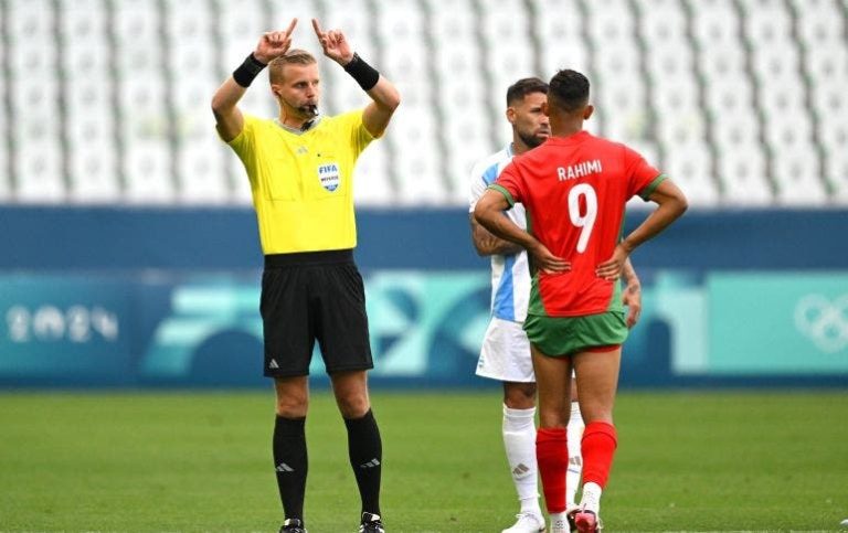 Controversial Swedish referee was among the referees at the Morocco-Spain Olympic match