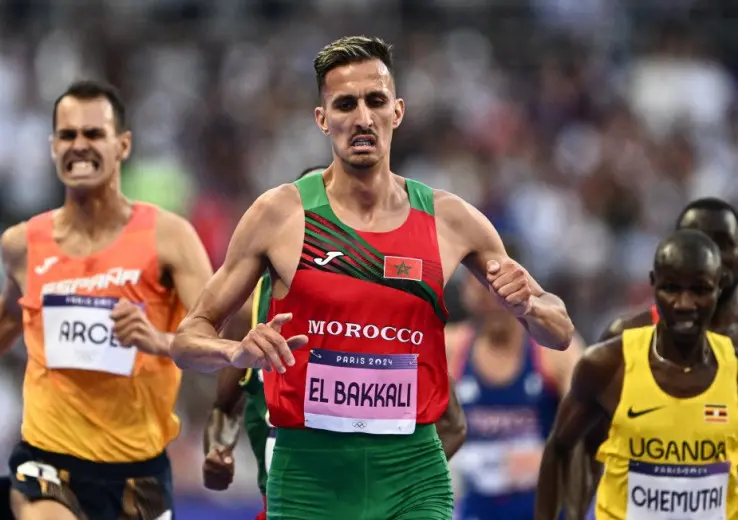 El-Bakali carries the Moroccans' hopes of winning "Olympic gold" tomorrow, Wednesday, in the final of the 3000 meters steeplechase.
