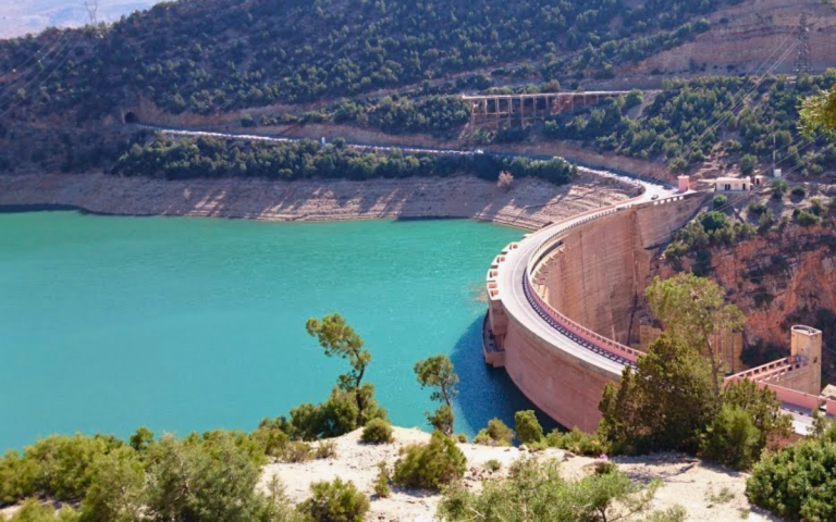 Heavy summer rains bring Bine El Ouidane dam back to life