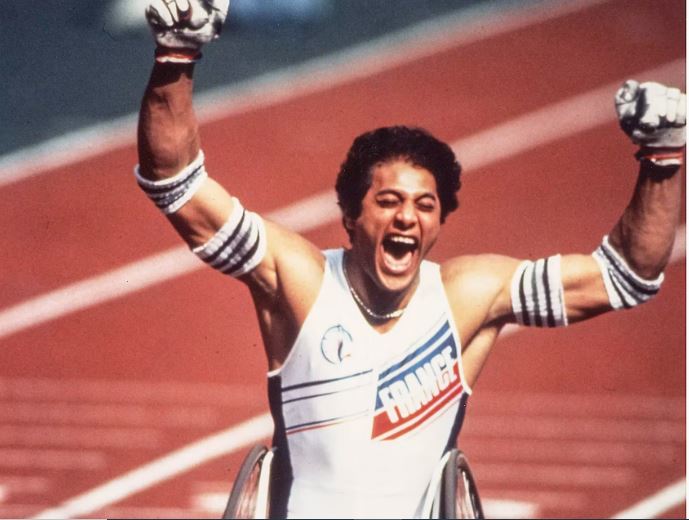 History of the Paralympic Games: The International Paralympic Committee (IPC) is founded. Mustapha Badid wins the 1500m, 200m, 5000m and marathon