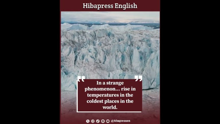In a strange phenomenon... rise in temperatures in the coldest places in the world.