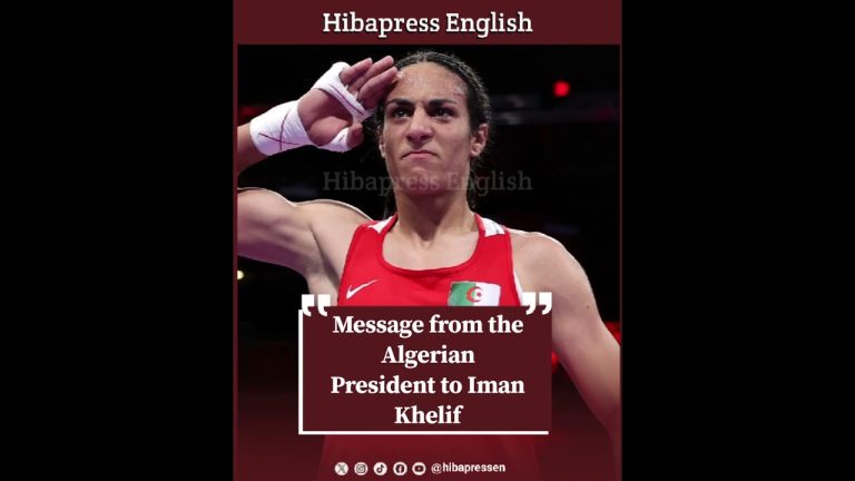 Message from the Algerian President to Iman Khelif