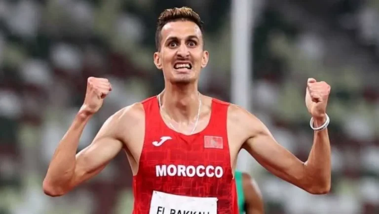 Paris Olympics.. Sofiane El Bakkali leads the first round of the 3000 meters steeplechase and qualifies for the final