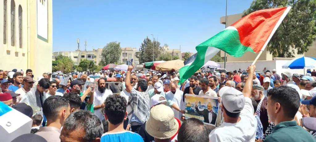 Protests in Moroccan cities to denounce the aggression against Gaza