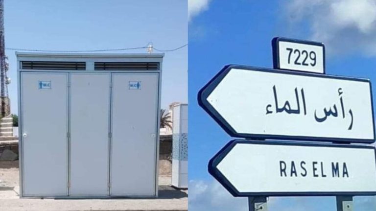 Ras El Ma Community: Installation of 08 toilets for vacationers and trash cans along the beach