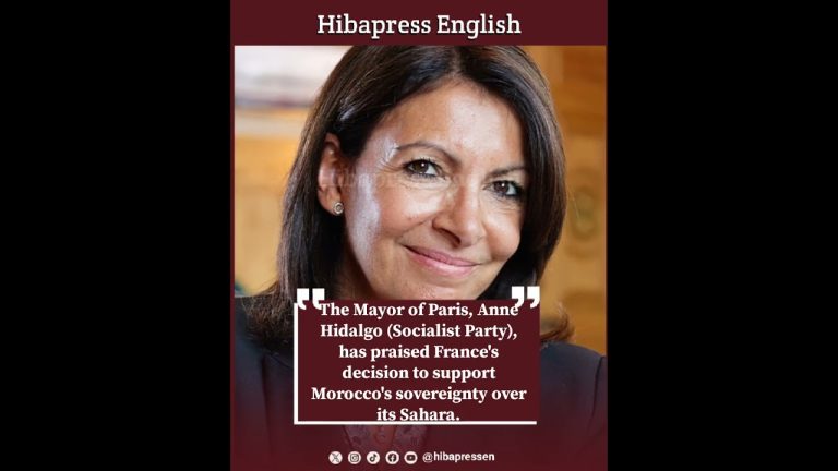 The Mayor of Paris, has praised France's decision to support Morocco's sovereignty over its Sahara.