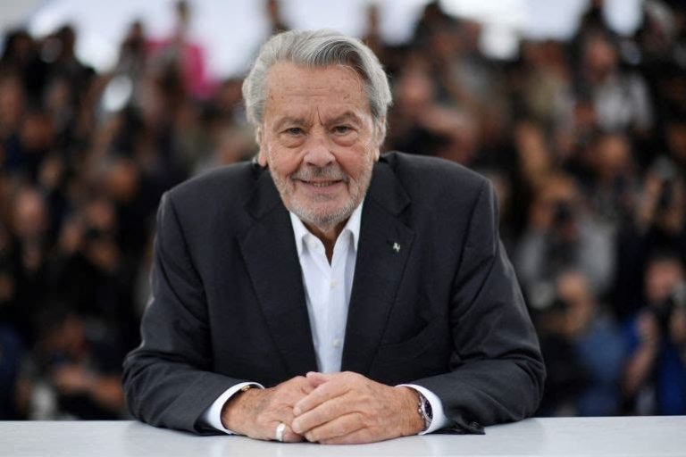 The death of French actor Alain Delon